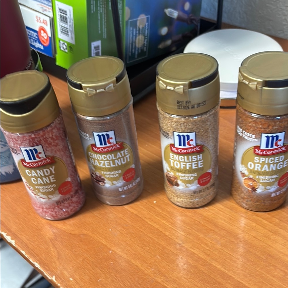 Set of 4 McCormick Finishing Sugars